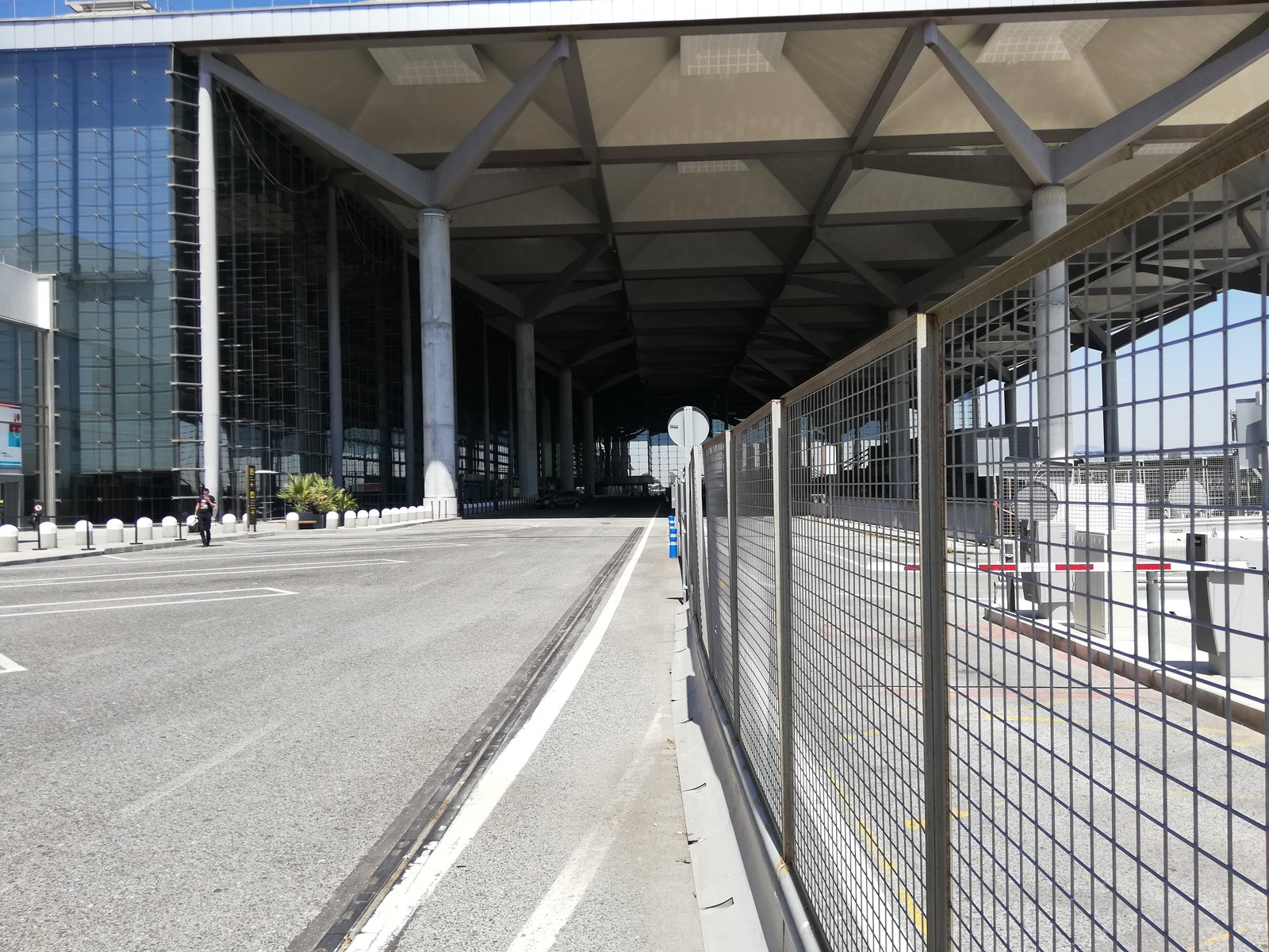 Departures section of Malaga Airport is still pretty much deserted in phase 1.